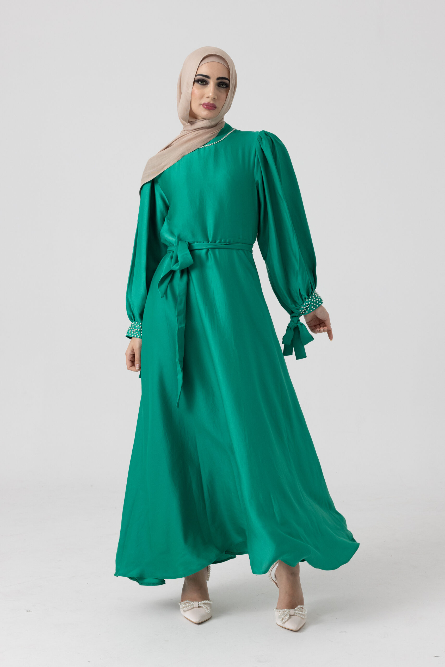 Zahra Dress Green - Image 5