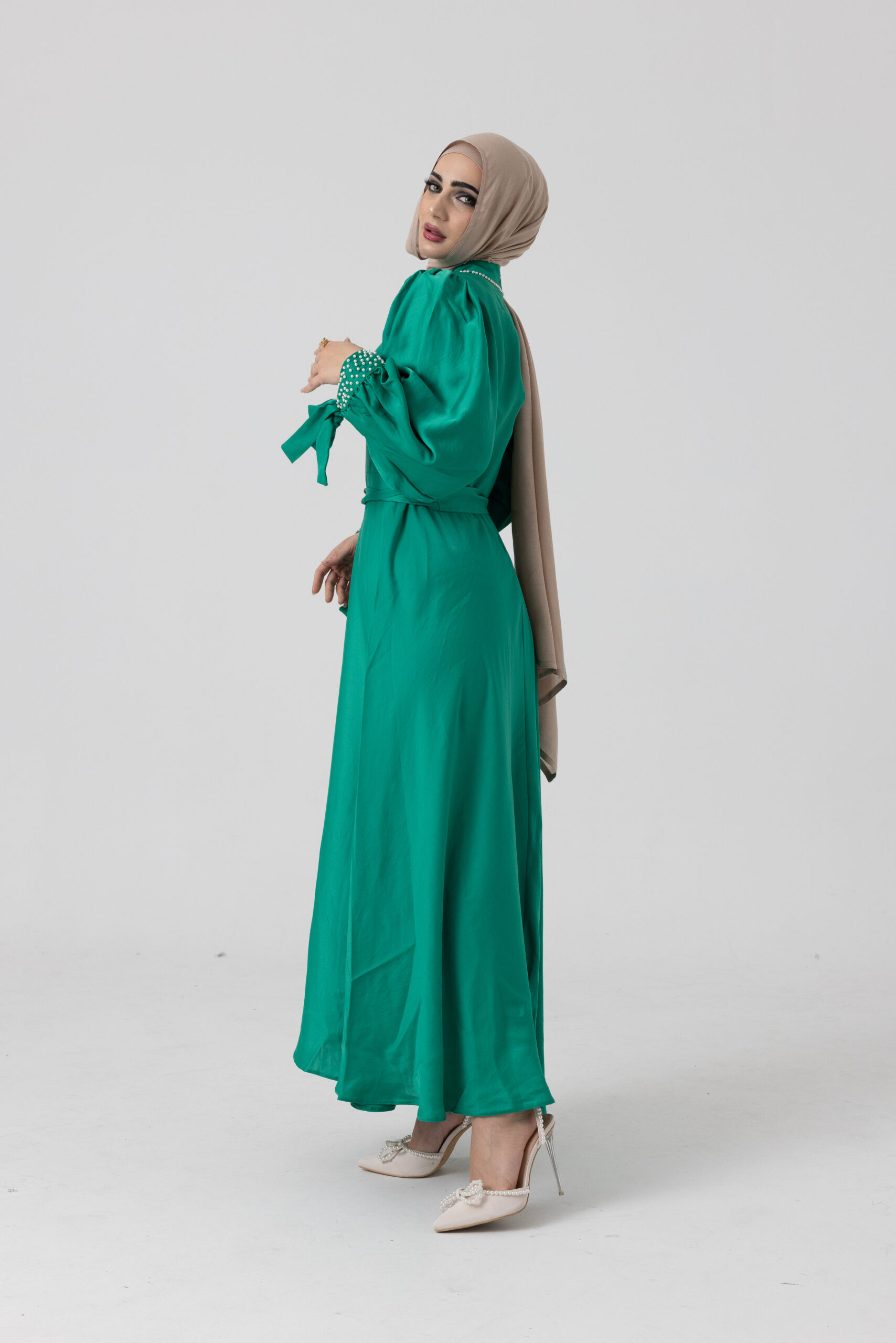 Zahra Dress Green - Image 7