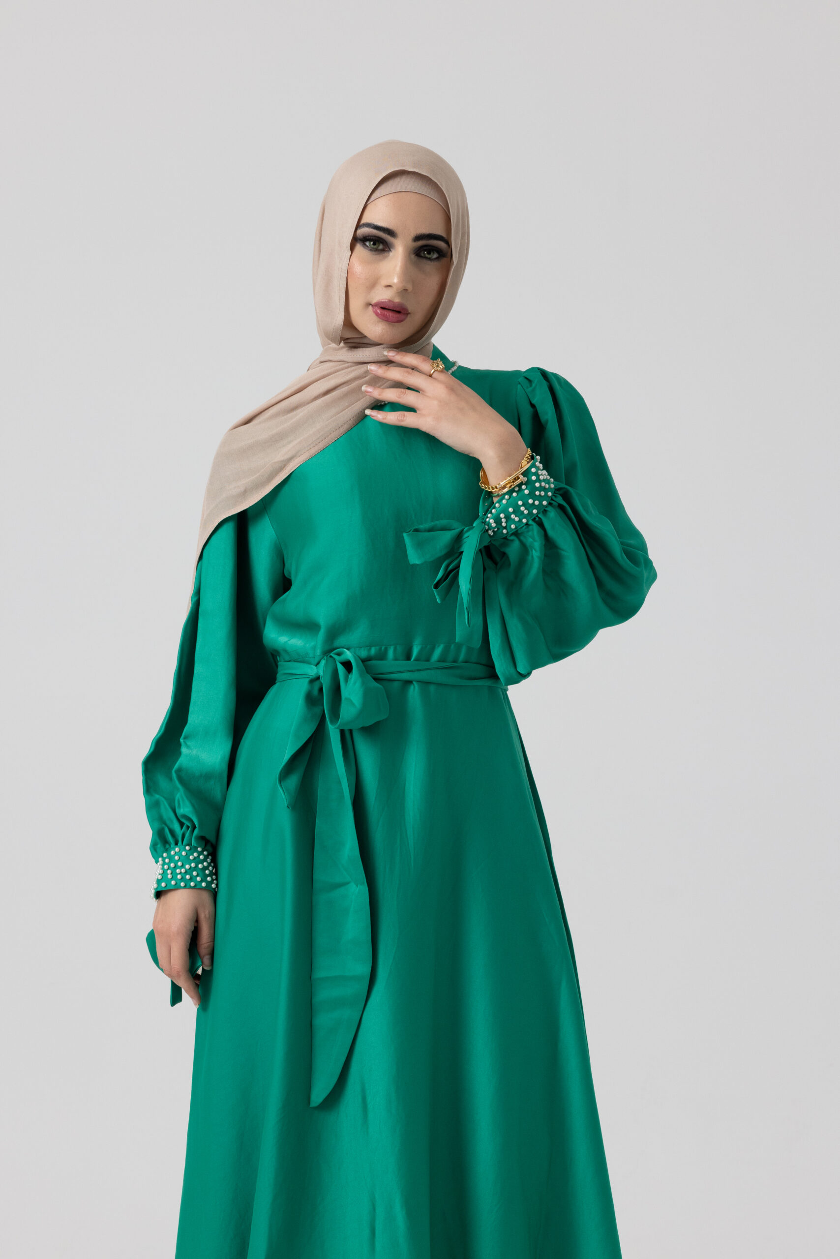 Zahra Dress Green - Image 3