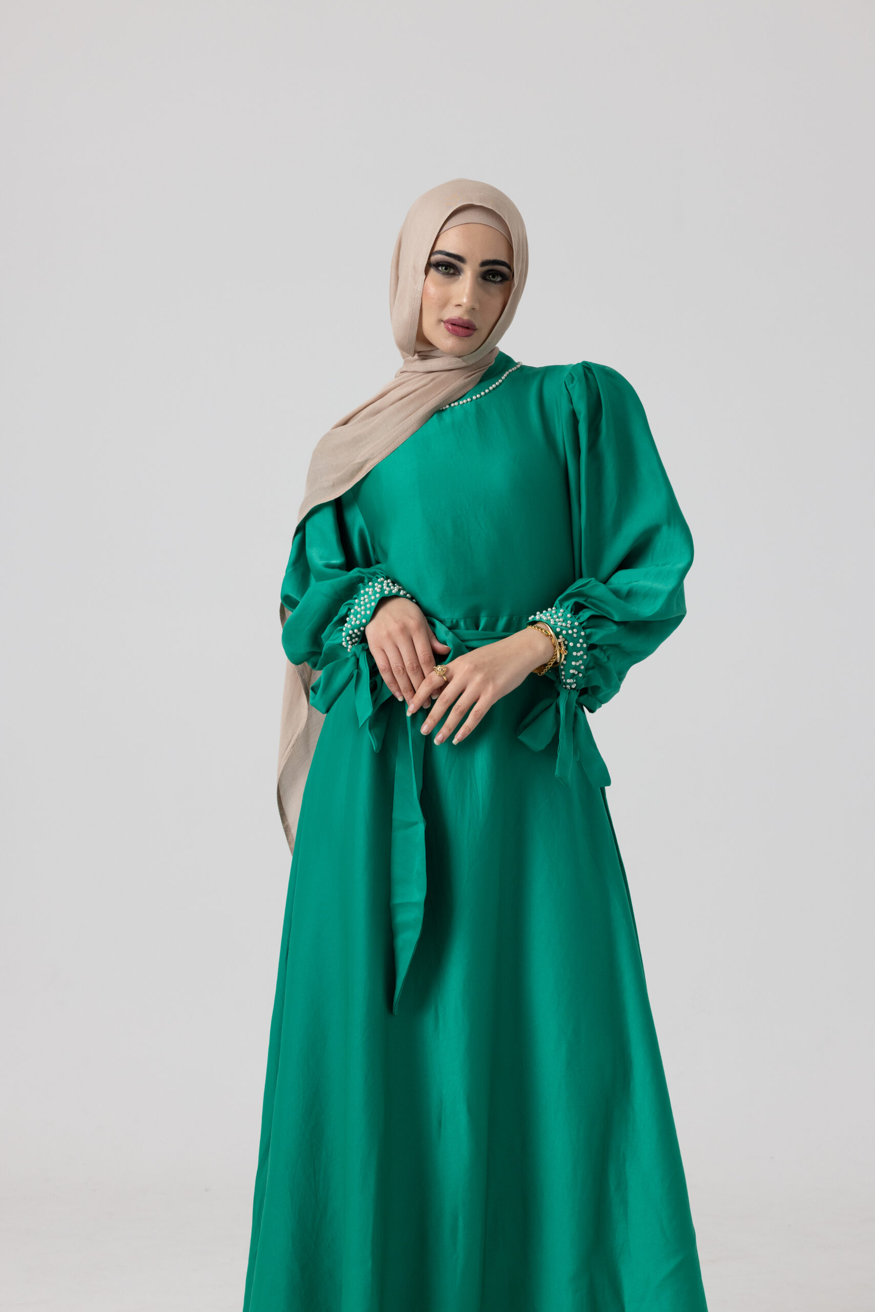 Zahra Dress Green - Image 4