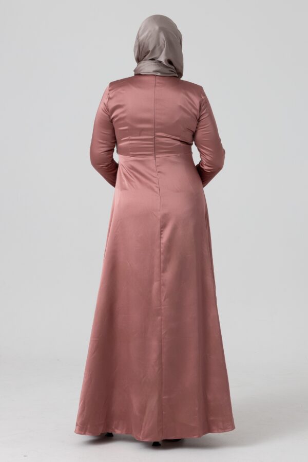 Jamilah Satin Dress Pink - Image 2