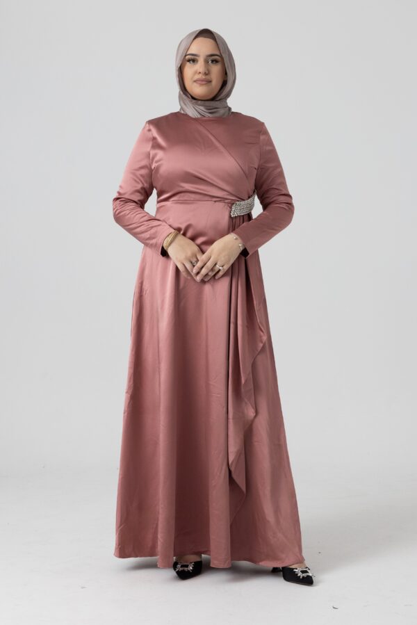 Jamilah Satin Dress Pink