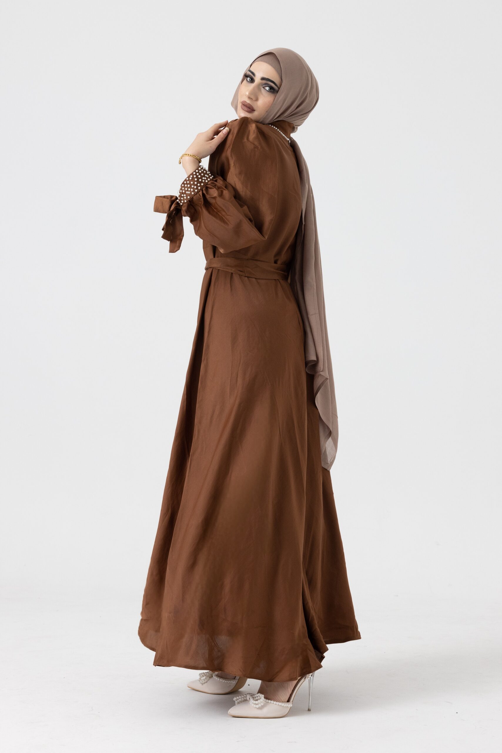 Zahra's Dress Brown - Image 2