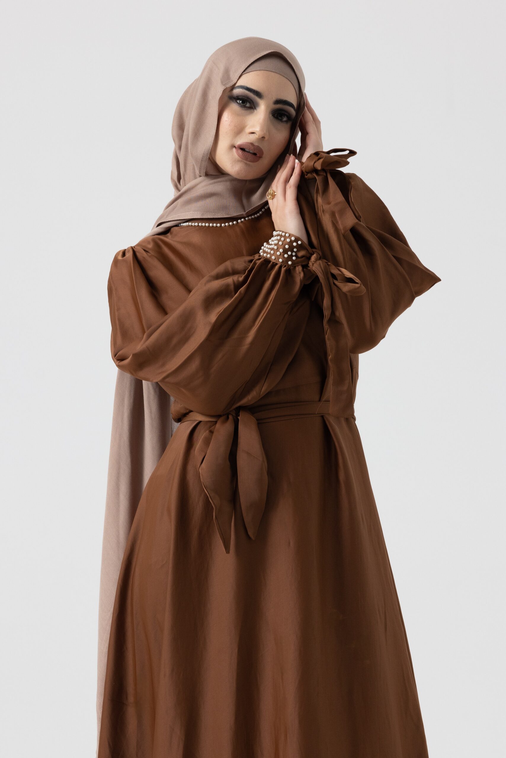 Zahra's Dress Brown - Image 4